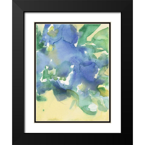 Fanciful Flora II Black Modern Wood Framed Art Print with Double Matting by Dixon, Samuel
