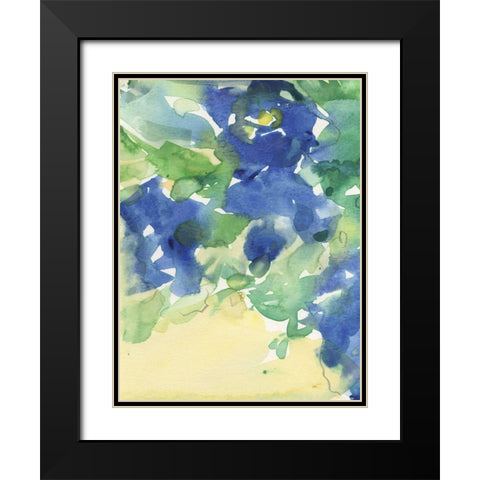 Fanciful Flora III Black Modern Wood Framed Art Print with Double Matting by Dixon, Samuel