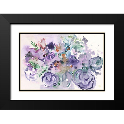 From the Garden Party I Black Modern Wood Framed Art Print with Double Matting by Dixon, Samuel