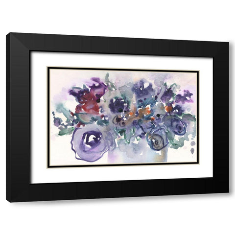 From the Garden Party II Black Modern Wood Framed Art Print with Double Matting by Dixon, Samuel