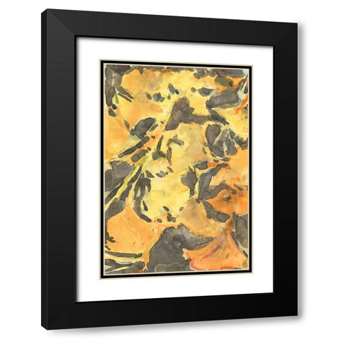 Ginkgo Leafing I Black Modern Wood Framed Art Print with Double Matting by Dixon, Samuel