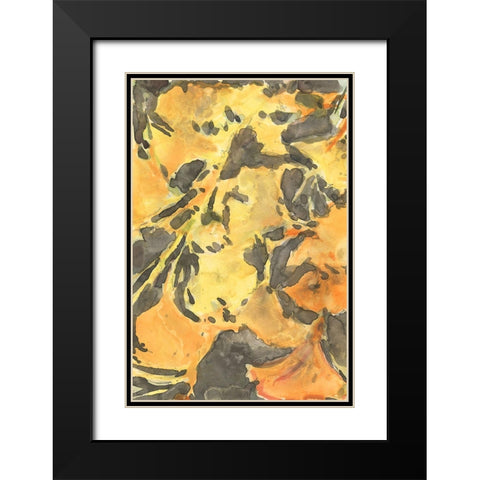 Ginkgo Leafing I Black Modern Wood Framed Art Print with Double Matting by Dixon, Samuel
