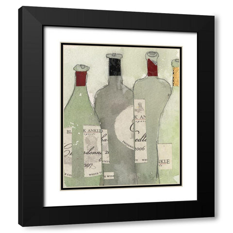 After the Gathering I Black Modern Wood Framed Art Print with Double Matting by Dixon, Samuel