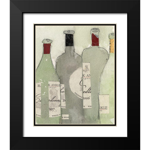 After the Gathering I Black Modern Wood Framed Art Print with Double Matting by Dixon, Samuel