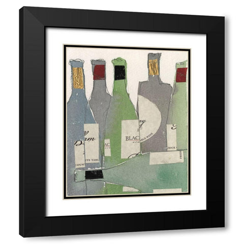 After the Gathering II Black Modern Wood Framed Art Print with Double Matting by Dixon, Samuel