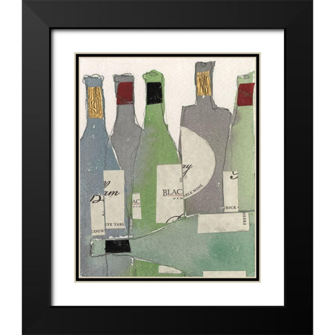 After the Gathering II Black Modern Wood Framed Art Print with Double Matting by Dixon, Samuel
