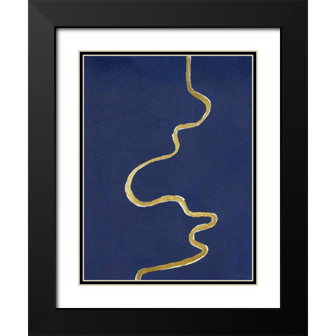 Oxbow I Black Modern Wood Framed Art Print with Double Matting by Willett, Michael