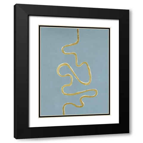 Oxbow II Black Modern Wood Framed Art Print with Double Matting by Willett, Michael