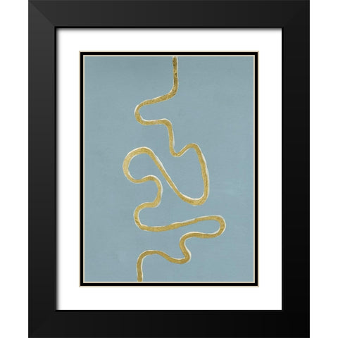 Oxbow II Black Modern Wood Framed Art Print with Double Matting by Willett, Michael