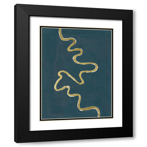 Oxbow III Black Modern Wood Framed Art Print with Double Matting by Willett, Michael