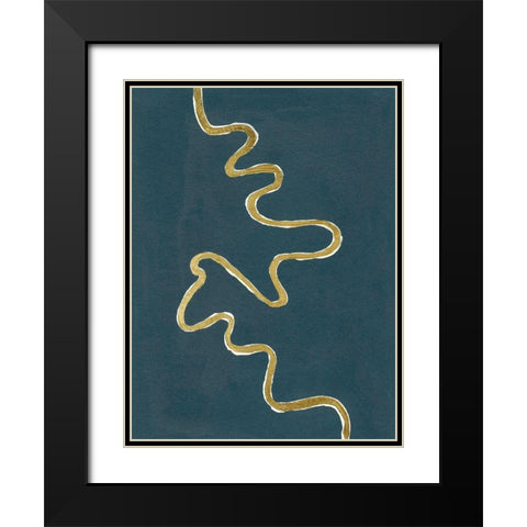 Oxbow III Black Modern Wood Framed Art Print with Double Matting by Willett, Michael