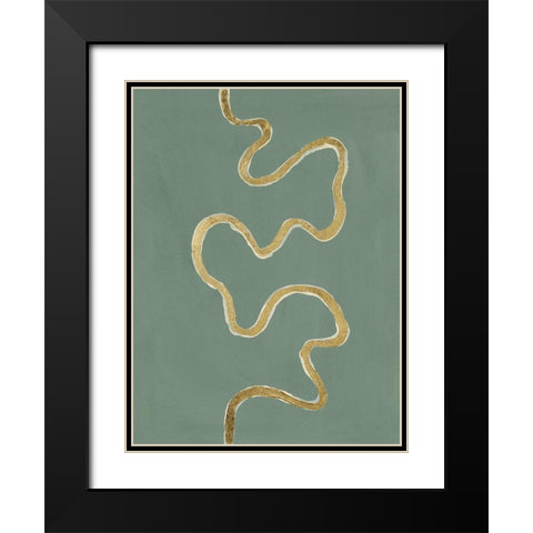Oxbow V Black Modern Wood Framed Art Print with Double Matting by Willett, Michael