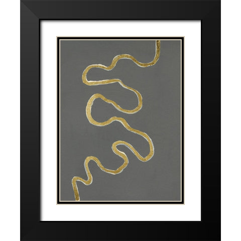 Oxbow VI Black Modern Wood Framed Art Print with Double Matting by Willett, Michael