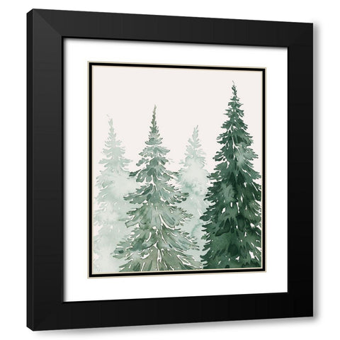 Winter Washed Coppice I Black Modern Wood Framed Art Print with Double Matting by Popp, Grace