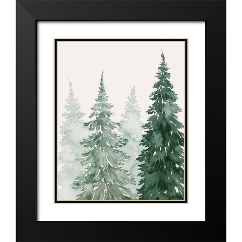 Winter Washed Coppice I Black Modern Wood Framed Art Print with Double Matting by Popp, Grace