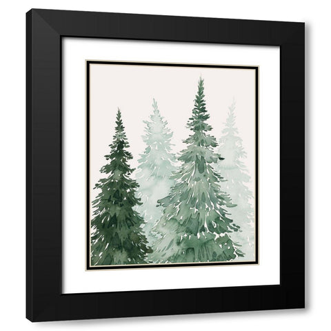 Winter Washed Coppice II Black Modern Wood Framed Art Print with Double Matting by Popp, Grace