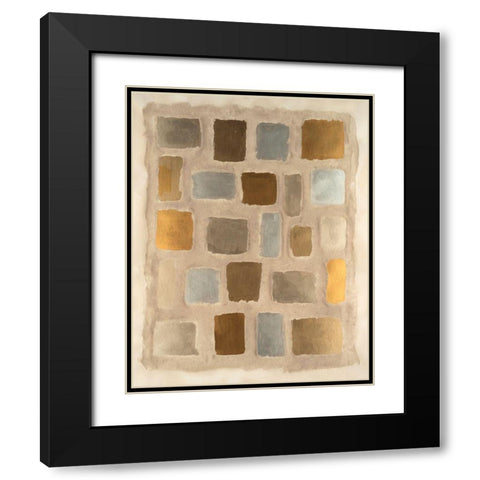 Sand Shaped II Black Modern Wood Framed Art Print with Double Matting by Willett, Michael