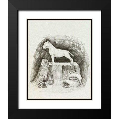 A Gentleman II Black Modern Wood Framed Art Print with Double Matting by Wang, Melissa