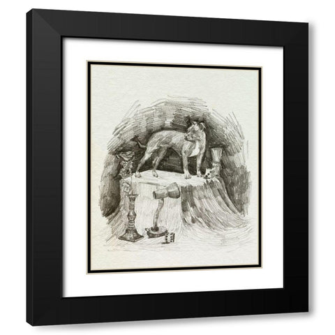 A Gentleman V Black Modern Wood Framed Art Print with Double Matting by Wang, Melissa