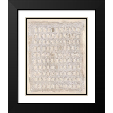 Pearl Punch Card I Black Modern Wood Framed Art Print with Double Matting by Willett, Michael