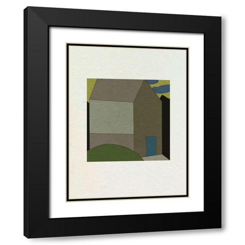 Mountain Houses III Black Modern Wood Framed Art Print with Double Matting by Wang, Melissa