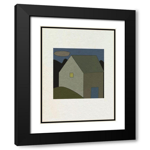 Mountain Houses VI Black Modern Wood Framed Art Print with Double Matting by Wang, Melissa