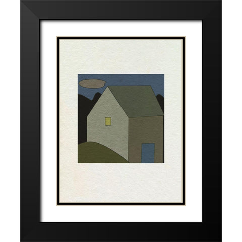 Mountain Houses VI Black Modern Wood Framed Art Print with Double Matting by Wang, Melissa