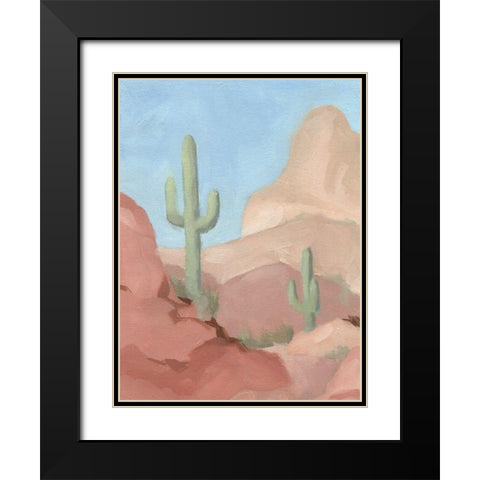 Sunny Saguaro IV Black Modern Wood Framed Art Print with Double Matting by Green, Jacob