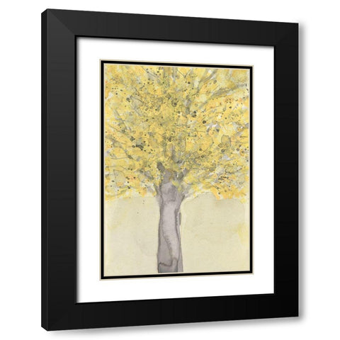 Yellow Autumn Moment I Black Modern Wood Framed Art Print with Double Matting by Dixon, Samuel