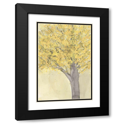 Yellow Autumn Moment II Black Modern Wood Framed Art Print with Double Matting by Dixon, Samuel