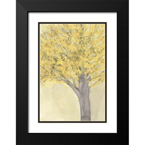 Yellow Autumn Moment II Black Modern Wood Framed Art Print with Double Matting by Dixon, Samuel