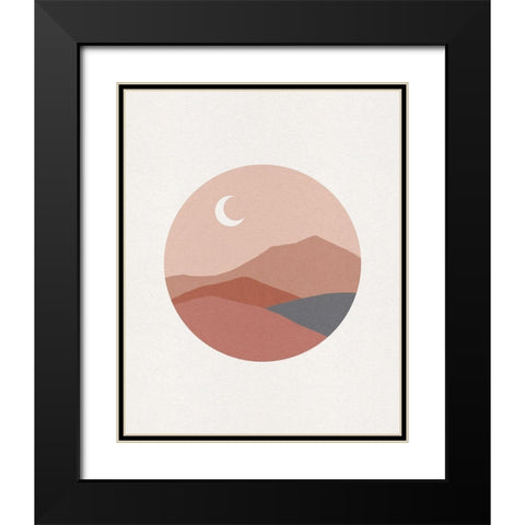 Deconstructed Desert II Black Modern Wood Framed Art Print with Double Matting by Green, Jacob