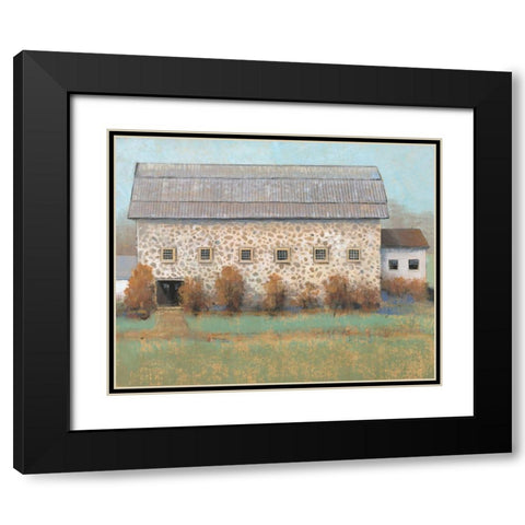 Rustic Barn II Black Modern Wood Framed Art Print with Double Matting by OToole, Tim