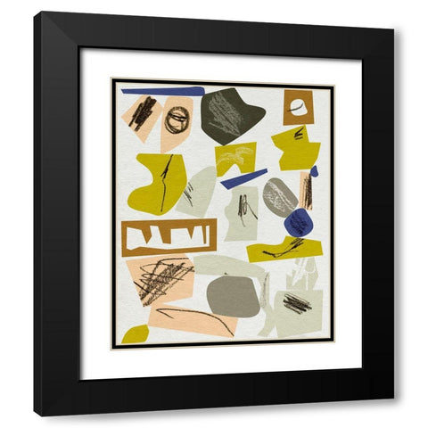 High Reach I Black Modern Wood Framed Art Print with Double Matting by Wang, Melissa