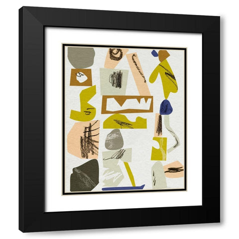 High Reach II Black Modern Wood Framed Art Print with Double Matting by Wang, Melissa