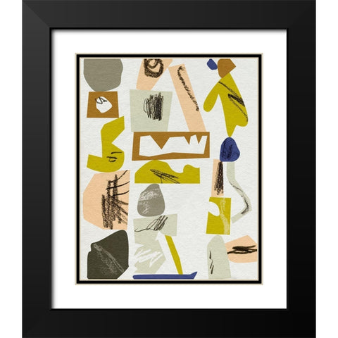 High Reach II Black Modern Wood Framed Art Print with Double Matting by Wang, Melissa