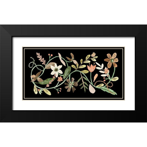 Sweet Fest V Black Modern Wood Framed Art Print with Double Matting by Wang, Melissa