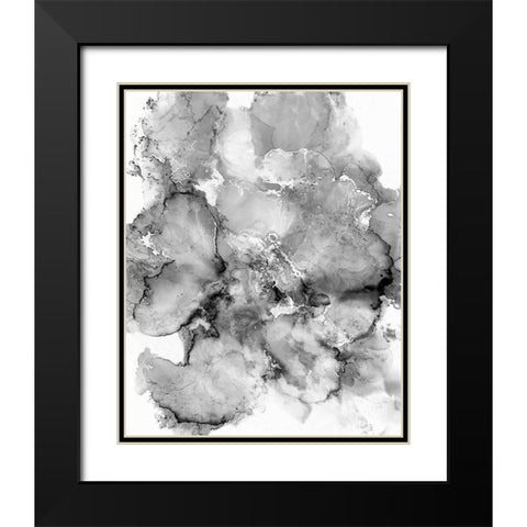 Neutral Crystal Black Modern Wood Framed Art Print with Double Matting by Curinga, Kim
