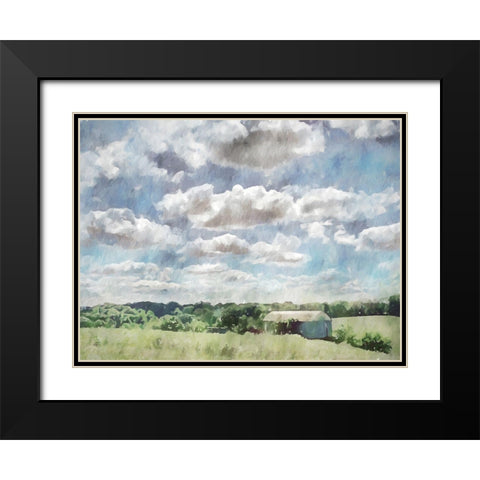 Sky Barn Black Modern Wood Framed Art Print with Double Matting by Curinga, Kim