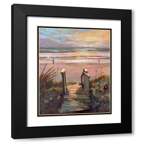 Coastal Paradise Found Black Modern Wood Framed Art Print with Double Matting by Riger, Sue