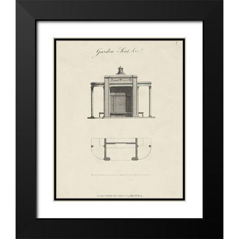 Garden Pavilion I Black Modern Wood Framed Art Print with Double Matting by Vision Studio