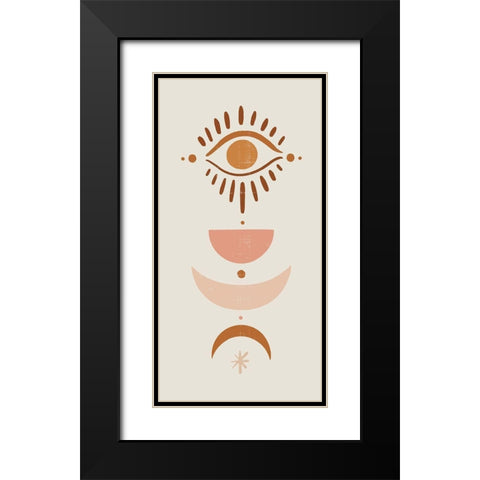 Mystic Symbols I Black Modern Wood Framed Art Print with Double Matting by Barnes, Victoria