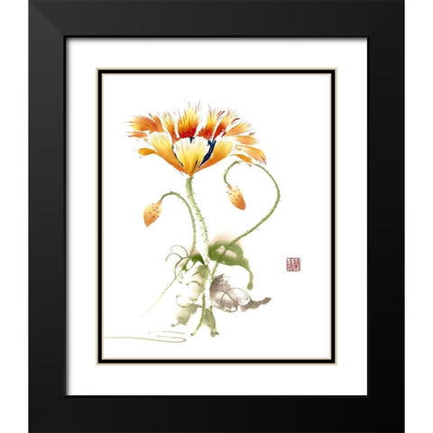 Following Black Modern Wood Framed Art Print with Double Matting by Rae, Nan
