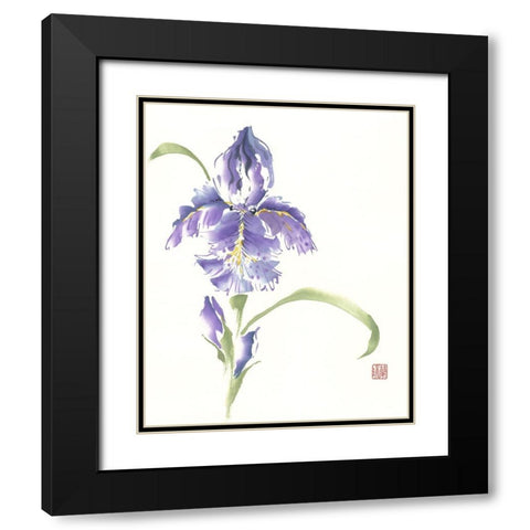 Reigning Prince Black Modern Wood Framed Art Print with Double Matting by Rae, Nan