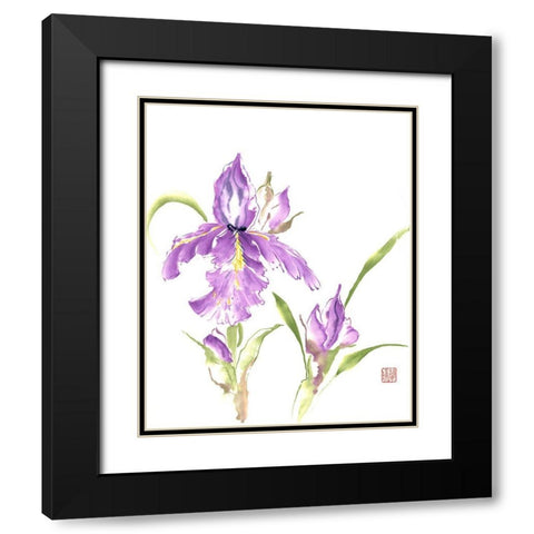 Circle of Life Black Modern Wood Framed Art Print with Double Matting by Rae, Nan