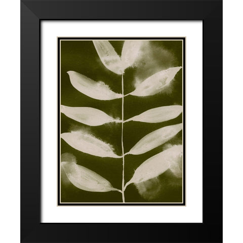 Organic Bloom V Black Modern Wood Framed Art Print with Double Matting by Barnes, Victoria