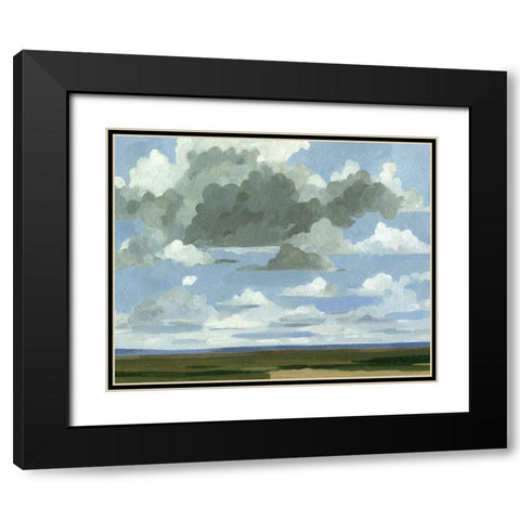 Great Plains Sky I Black Modern Wood Framed Art Print with Double Matting by Caroline, Emma