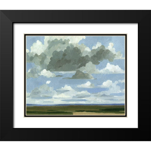 Great Plains Sky I Black Modern Wood Framed Art Print with Double Matting by Caroline, Emma