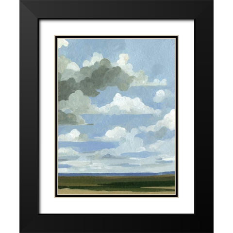 Great Plains Sky III Black Modern Wood Framed Art Print with Double Matting by Caroline, Emma