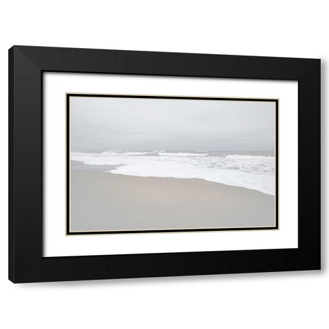 November Beach I Black Modern Wood Framed Art Print with Double Matting by Chandler, Sharon